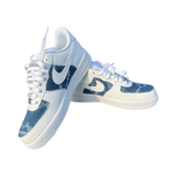 BY:MY$ELF x KV KU$TOMS DISTRESSED JAPANESE DENIM AF1